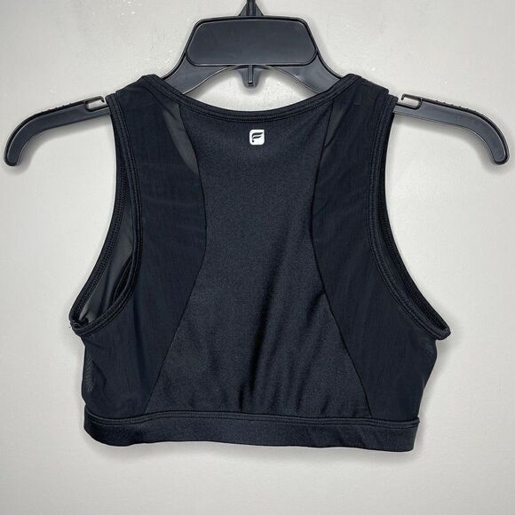 FABLETICS Bra Womens XS Solid Black Mesh-Panel Sports Wide-Strap - Picture 4 of 6